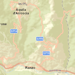 Aquila di Arroscia Street Map