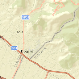 Casano-Dogana-Isola Street Map