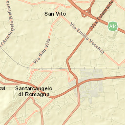 Santarcangelo Street Map