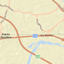 Santa Giustina Street Map