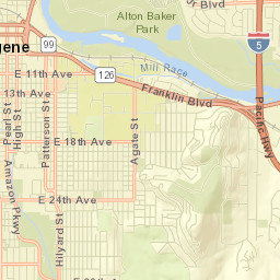 Eugene, Oregon Street Map