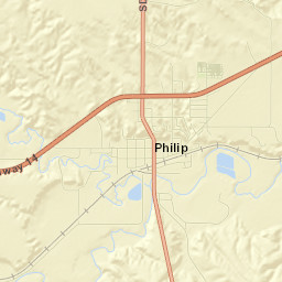 116-198 Howard Avenue Philip SD Street Map