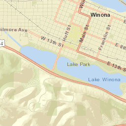 Winona Street Map