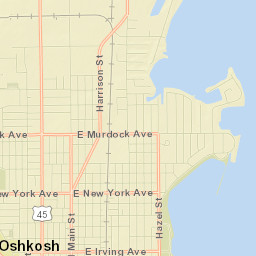 Oshkosh Street Map