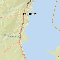 Port Henry Street Map