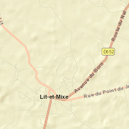 Lit-et-Mixe Street Map