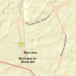 Morcenx Street Map
