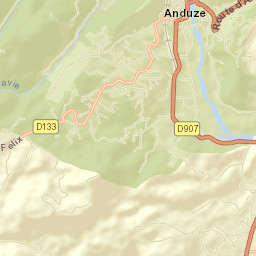 Anduze Street Map