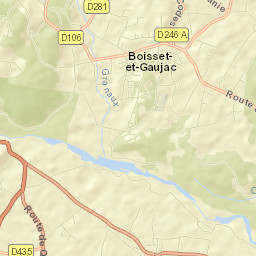 Boisset-et-Gaujac Street Map