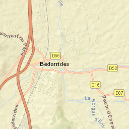 Bédarrides Street Map