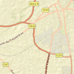 Carpentras Street Map