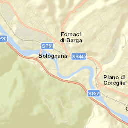 Fornaci di Barga Street Map