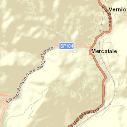 Vernio Street Map