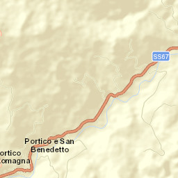 Portico e San Benedetto Street Map