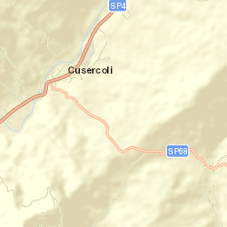 Cusercoli Street Map