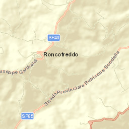 Roncofreddo-Santa Paola Street Map