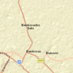 Benkovac Street Map