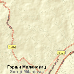 Gornji Milanovac Street Map