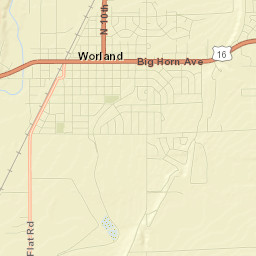 Worland Street Map