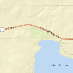 Territorial Rd, Madison, SD 57042 Street Map