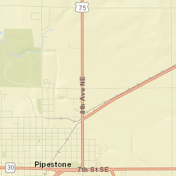Pipestone Street Map