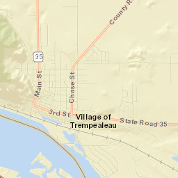 Trempealeau Street Map
