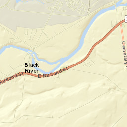 Black River Street Map