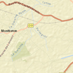 Montbeton Street Map