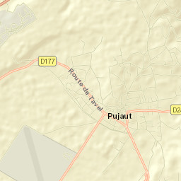 Pujaut Street Map