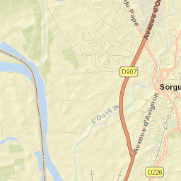 Sorgues Street Map