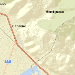 Capanne-Prato-Cinquale Street Map