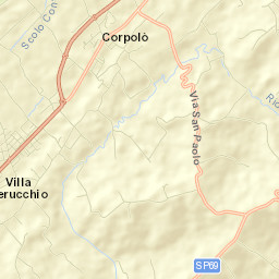 Corpolò Street Map