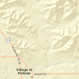 Holmen Street Map