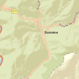 Sumène Street Map