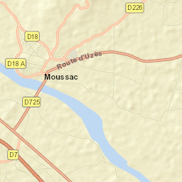 Moussac Street Map