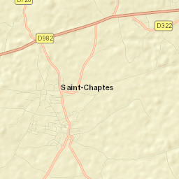 Saint-Chaptes Street Map