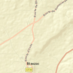 Blauzac Street Map