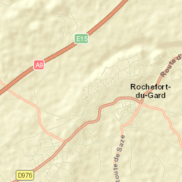 Rochefort-du-Gard Street Map