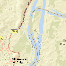 Villeneuve-lès-Avignon Street Map