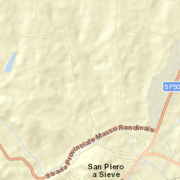 San Piero a Sieve Street Map