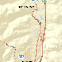 Mercato Saraceno Street Map