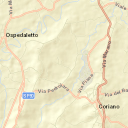 Ospedaletto Street Map