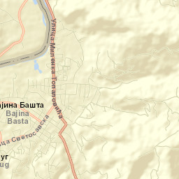 Bajina Bašta Street Map