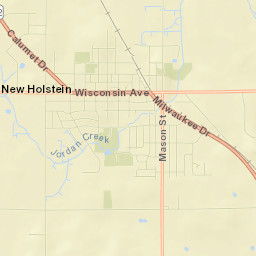 New Holstein Street Map