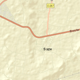 Saze Street Map