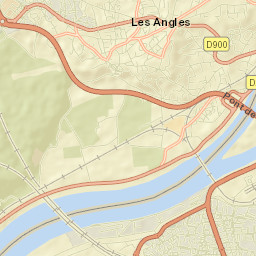 Les Angles Street Map