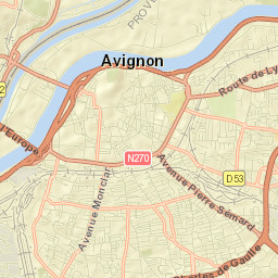 Avignon Street Map