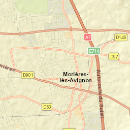 Morières-lès-Avignon Street Map