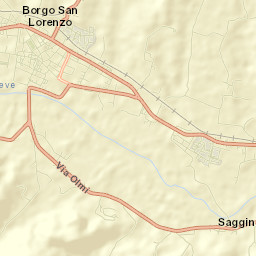 Borgo San Lorenzo Street Map