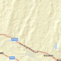 Vicchio Street Map